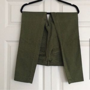 [J Crew] Army Green Stretchy Skinny Cargo Pants